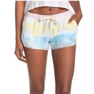 Theo &‎ Spence tie dye fleece shorts size Medium